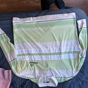 ASOS White and Green Rugby Shirt